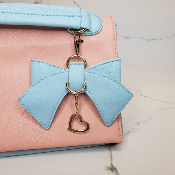 2/$50 🔥 PIGI Blue + Coral/Pink Purse - Picture 4 of 10